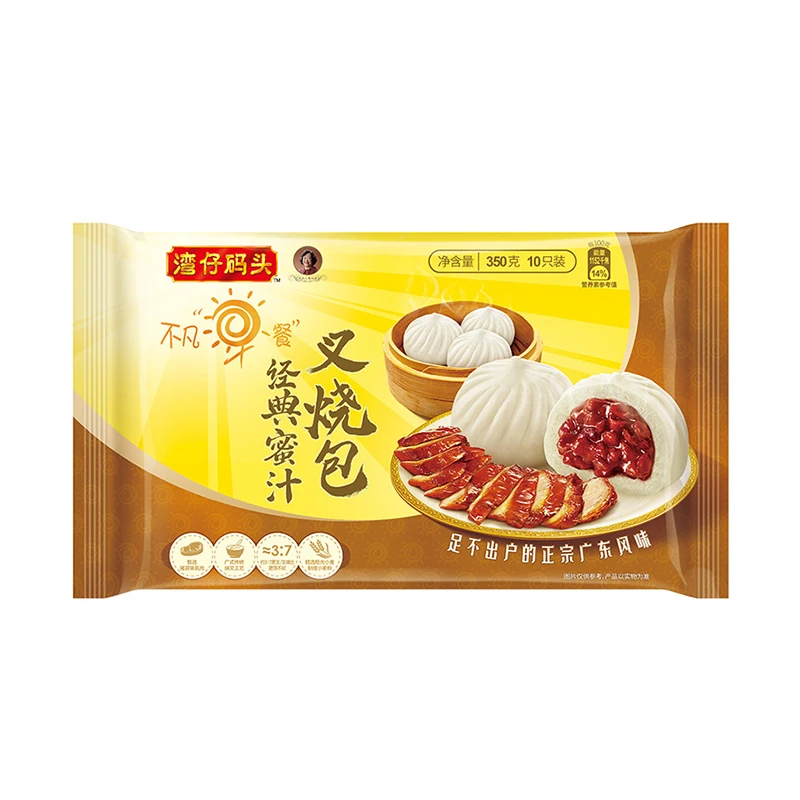 【广式早点】湾仔码头蜜汁叉烧包 350克/袋