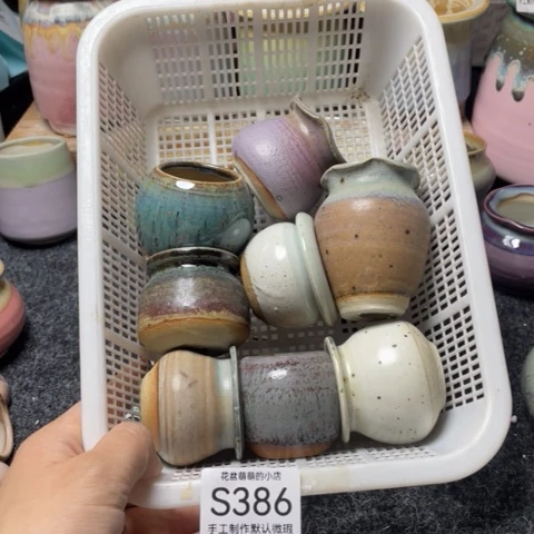 紫砂花盆微瑕386口径3.5到4