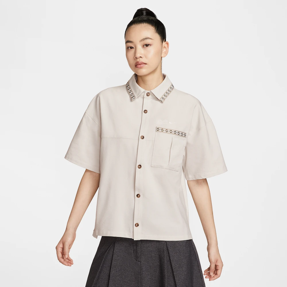 NIKE耐克2025女子AS U NSW NOC SS TOP休闲短袖衬衫HJ0350-072