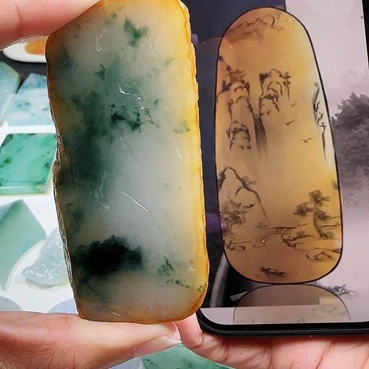 定制翡翠未镶嵌翡翠挂件