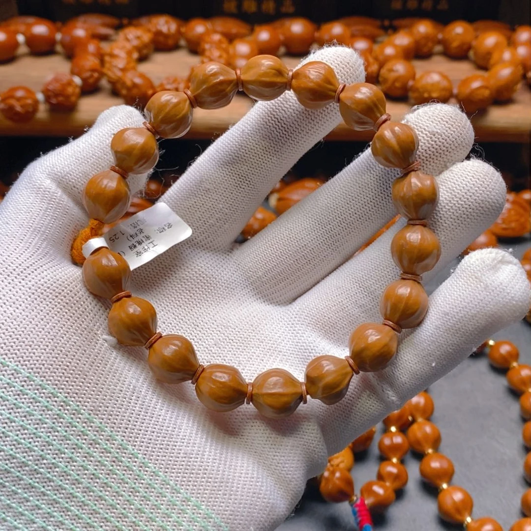 手串/手链橄榄核老料1.25蜜桃臀四花