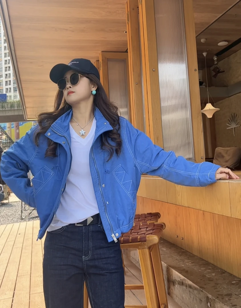 “海岛假日”外套 2025新款明线走线时尚外套86063