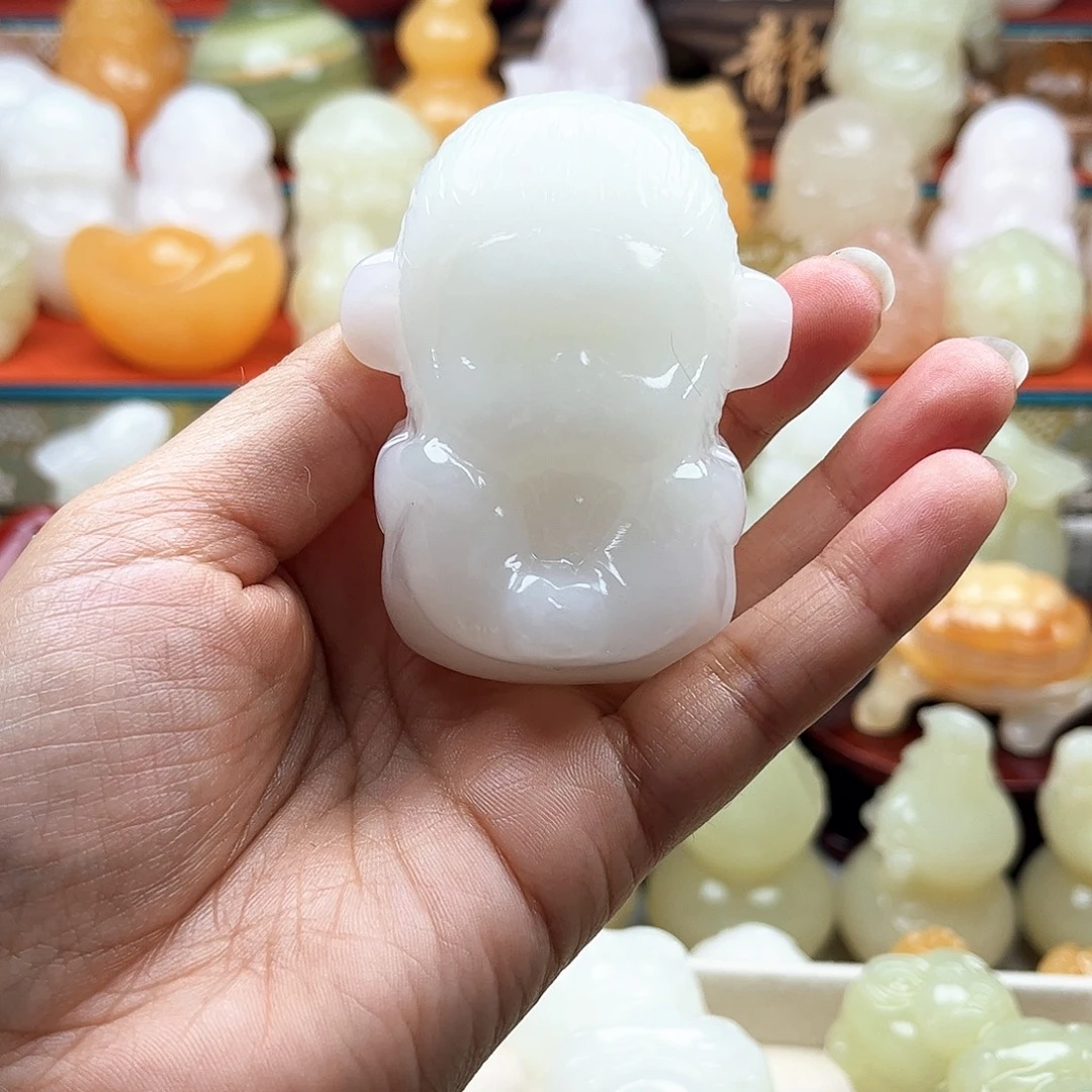 诚***友石材猴哥手把摆件