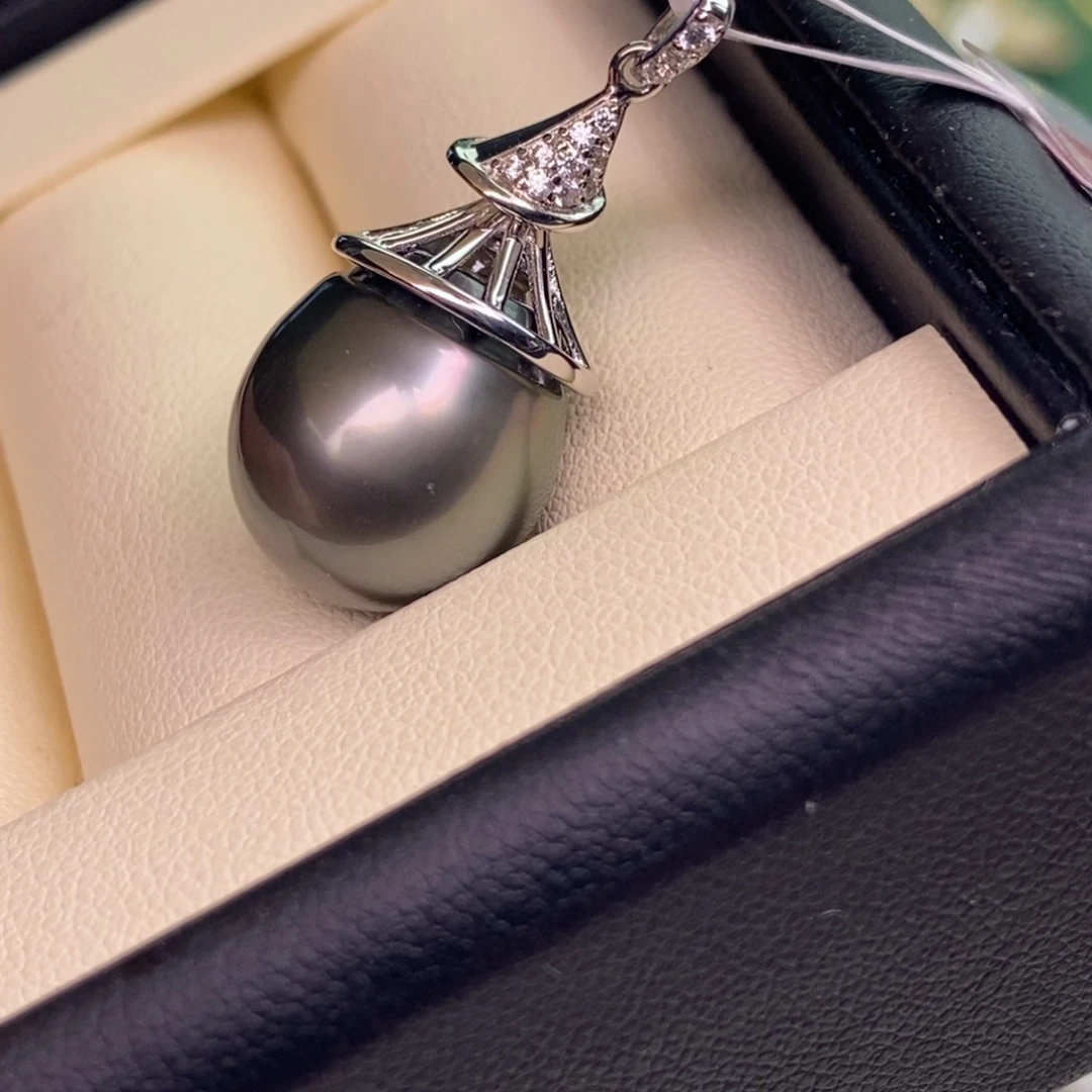 颈饰银S925镶嵌海水珍珠