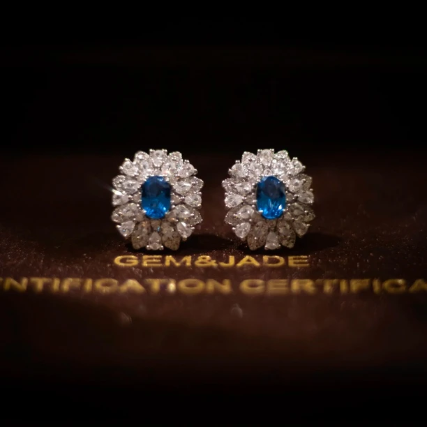 铜合金仿水晶耳饰 【8488】周年珍藏英｜经典原标克拉款CrownFrett