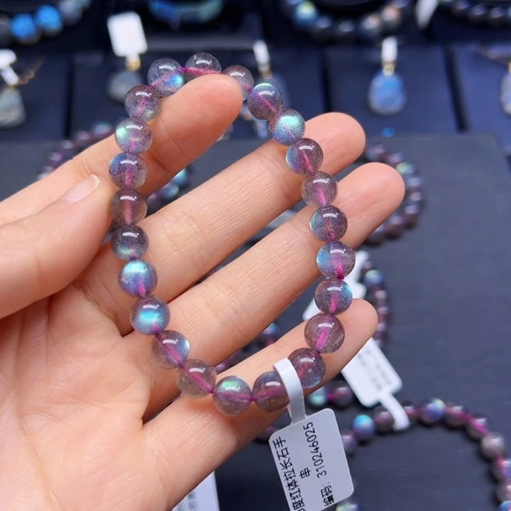 拉长石手串未镶嵌小*敏8.2左右