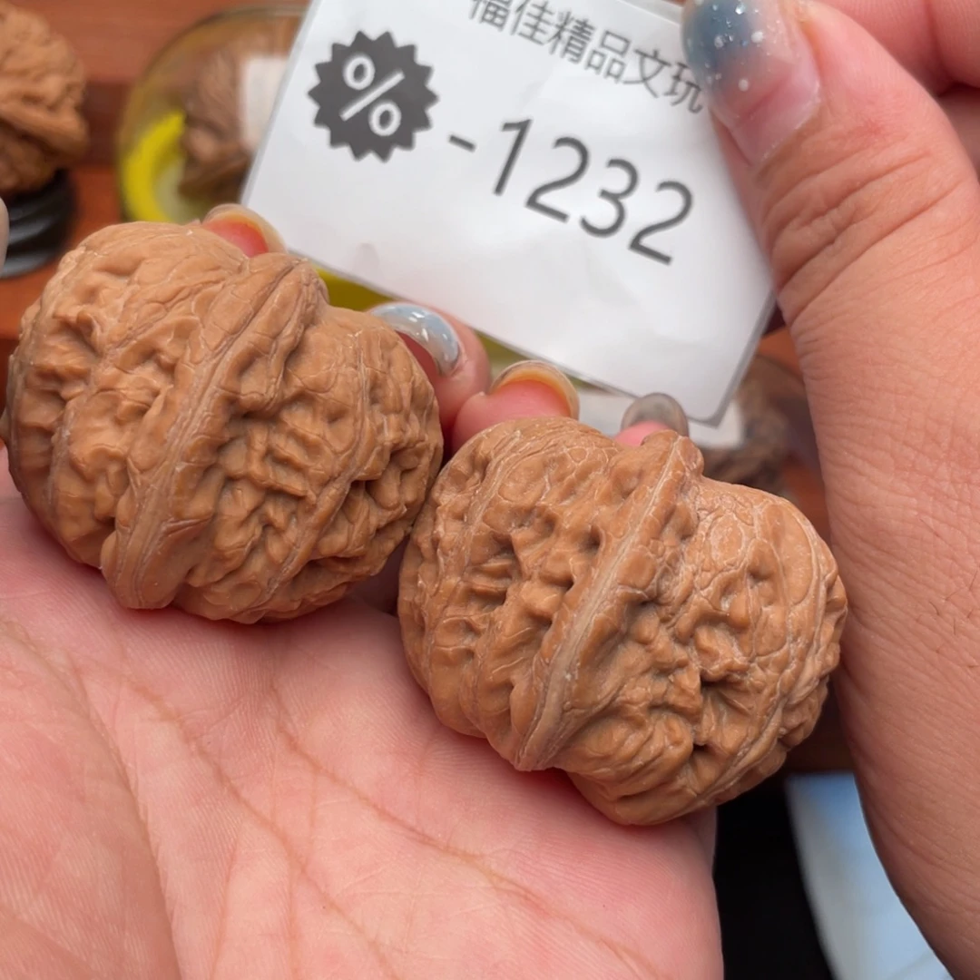 宾***理把件文玩核桃40金锭元宝