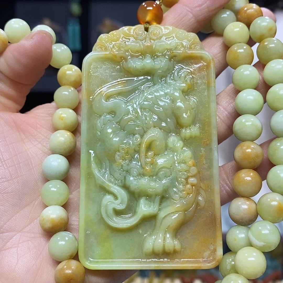 未镶嵌岫玉挂件戒指