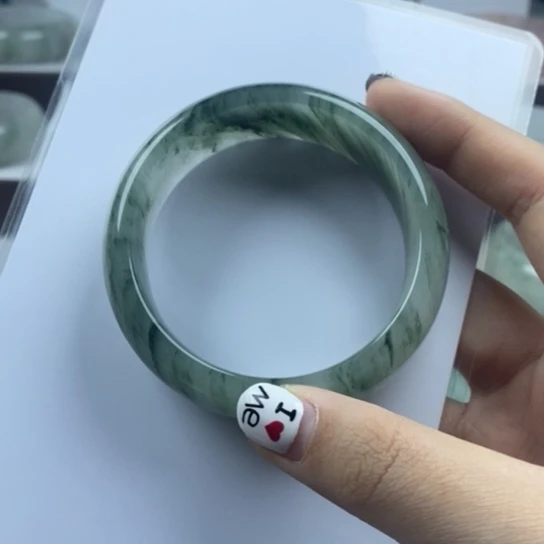 石英质玉（金丝玉）未镶嵌手镯