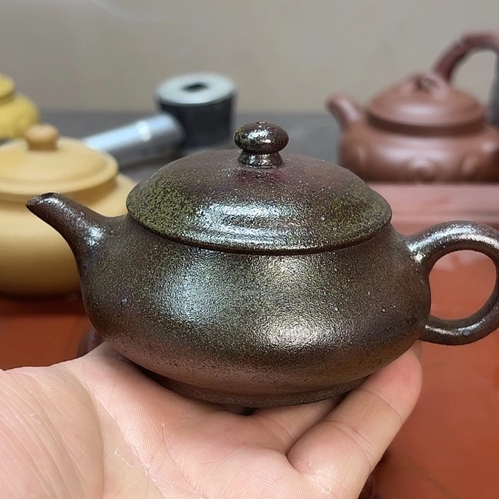 人***游紫砂茶壶宜兴紫砂壶原矿紫砂壶
