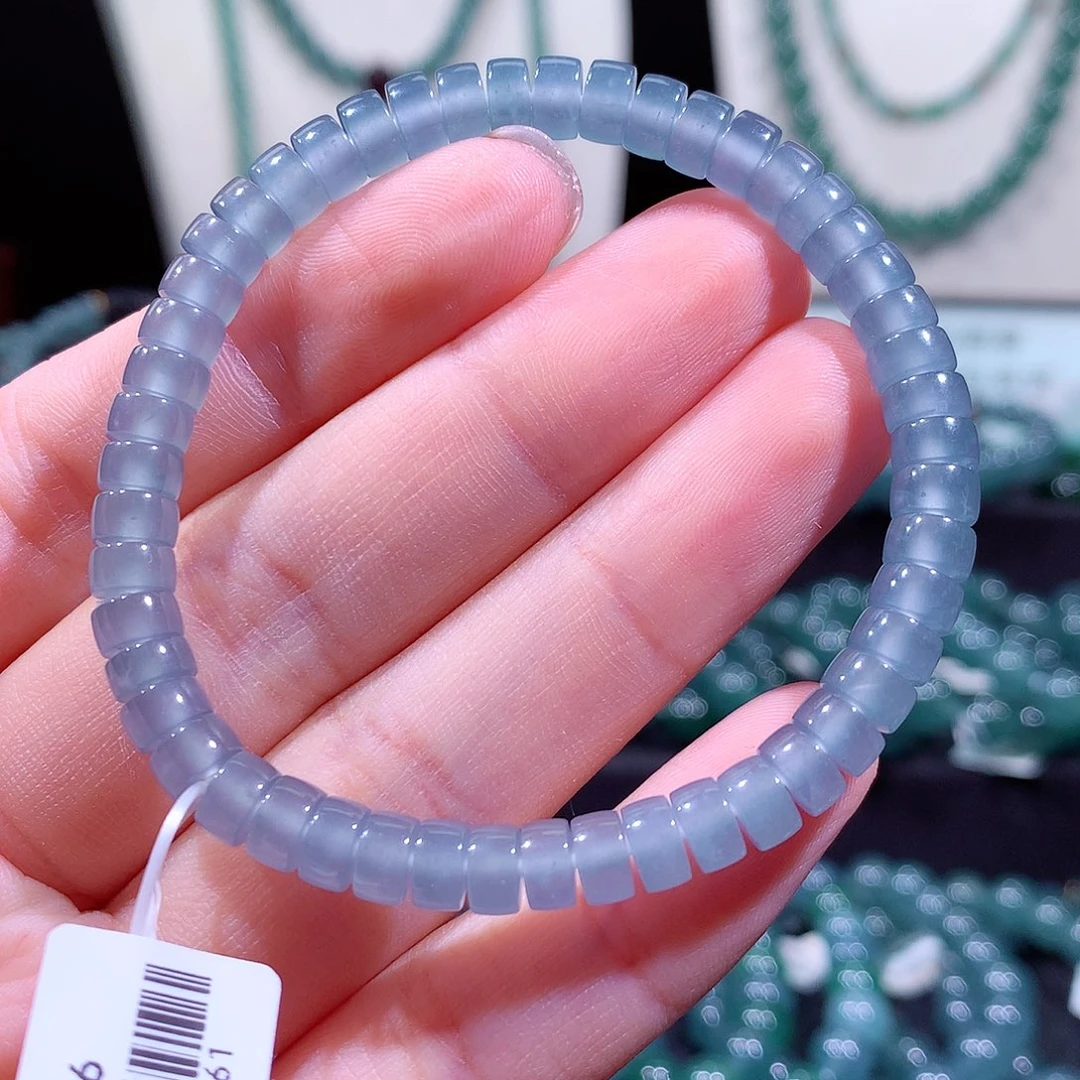 翡翠未镶嵌手链天然a货翡翠手串6