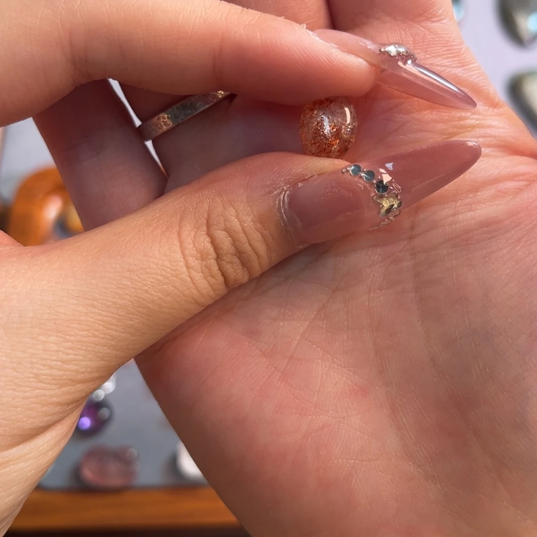 拉长石吊坠未镶嵌冰***雀