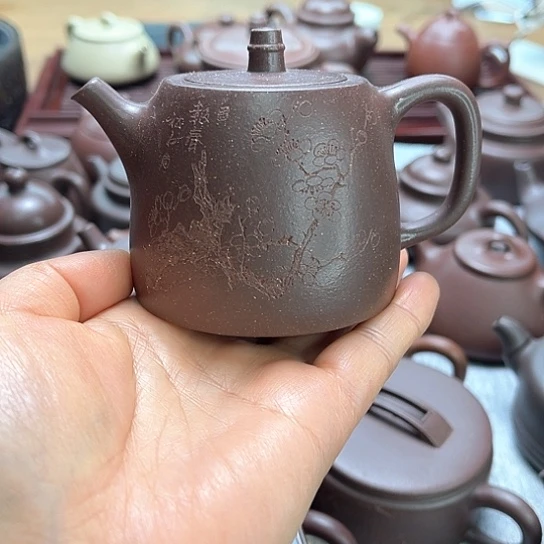 紫泥茶壶察*菜黄龙山原矿