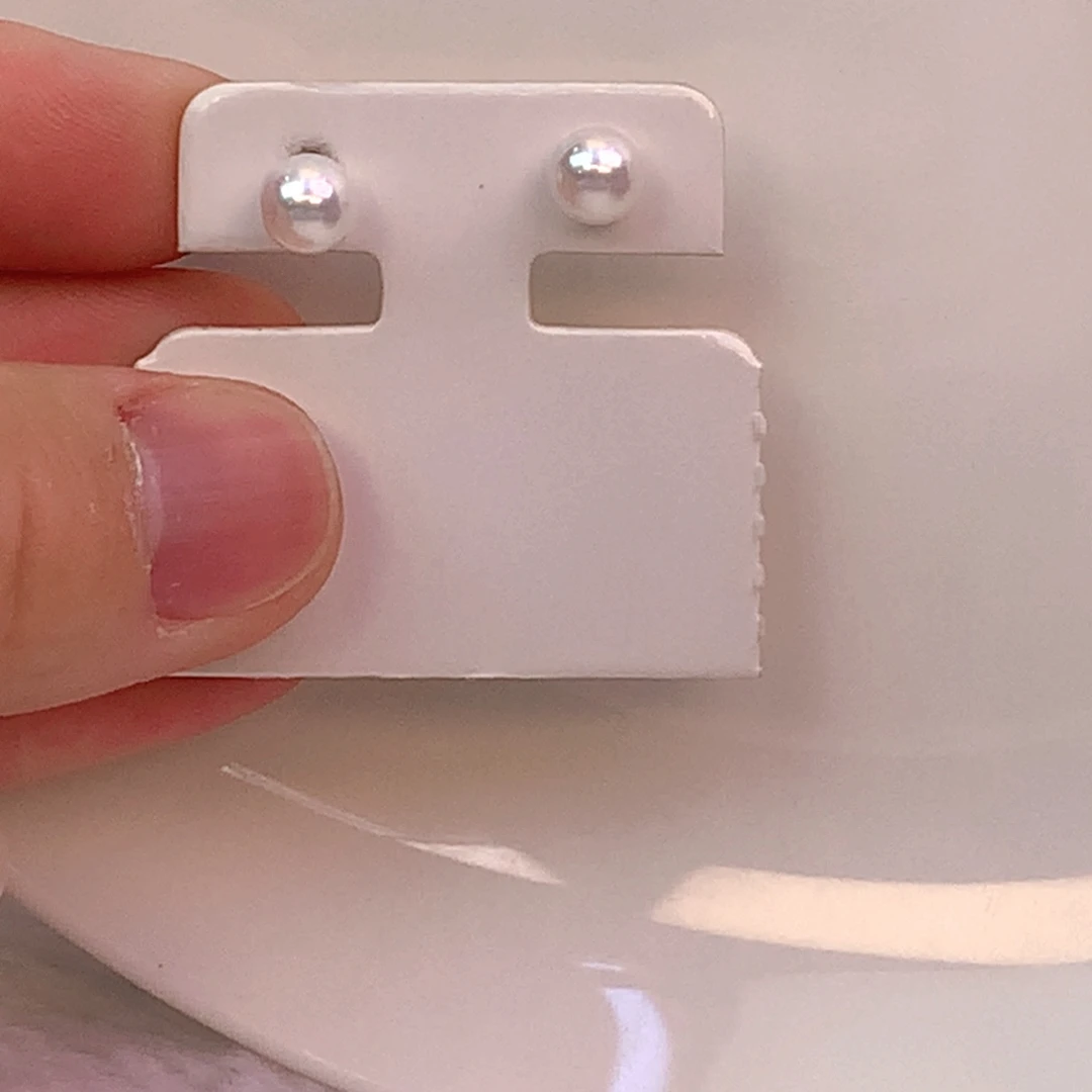 银S925镶嵌耳饰淡水珍珠