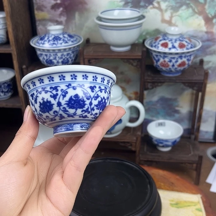 其他瓷缠枝莲小压手