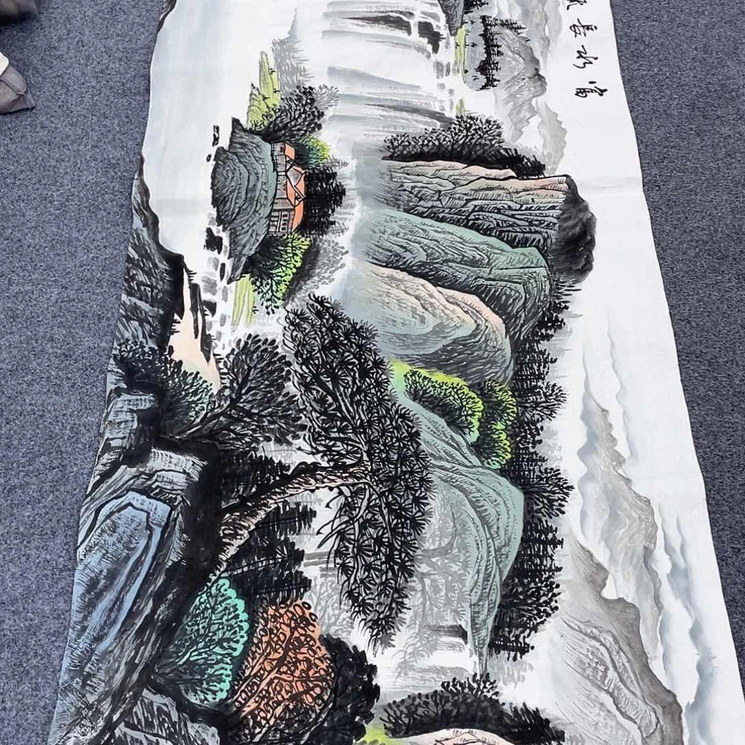 国画作品小姐姐放漏…