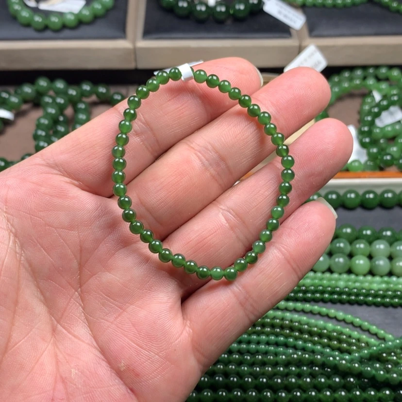 【闪购商品】和田玉（碧玉）手串未镶嵌4