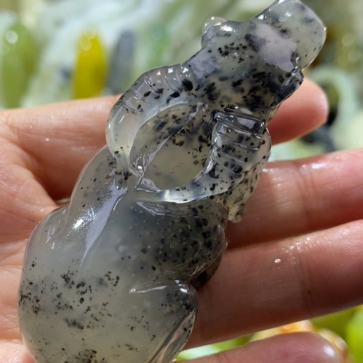 岫玉未镶嵌岫玉手把