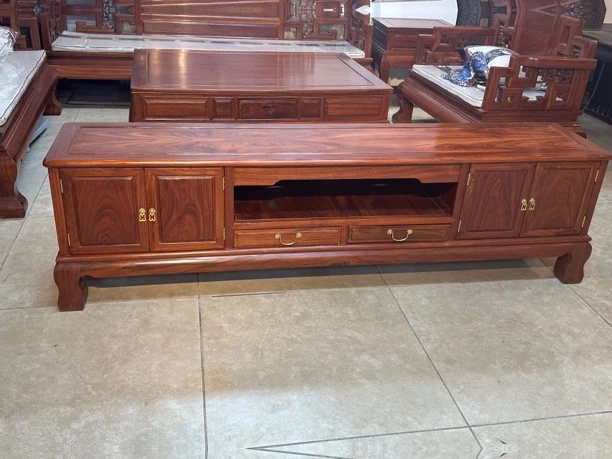 刺猬ZT红木家具电视柜客厅素面长条收纳柜高级影视柜