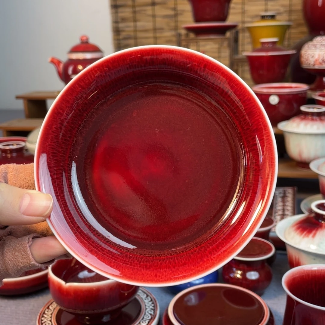 景德镇原矿陶瓷 壶承 11.8cm