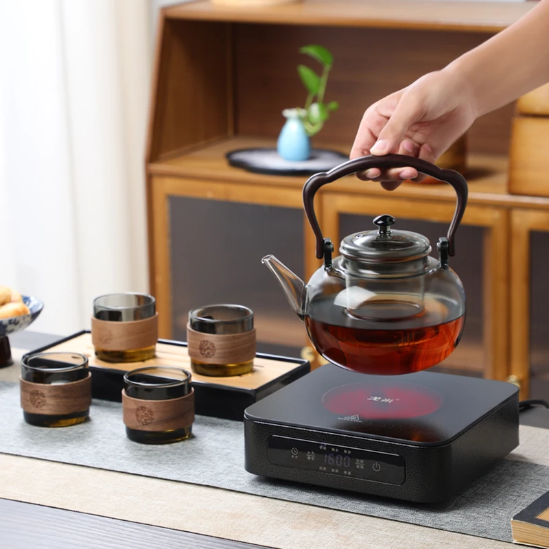 Gome/戈米多功能1600W电陶炉+茶壶+四杯+烤网【终身质保/一年换新】