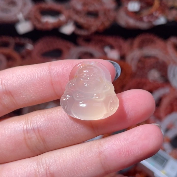 南红玛瑙未镶嵌蜂蜜水宝宝佛1307