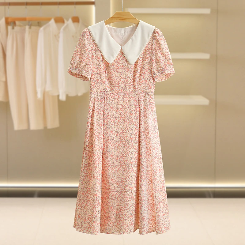 L2519-伍莎服饰云仓百搭时尚新款连衣裙夏季#QQB46L119