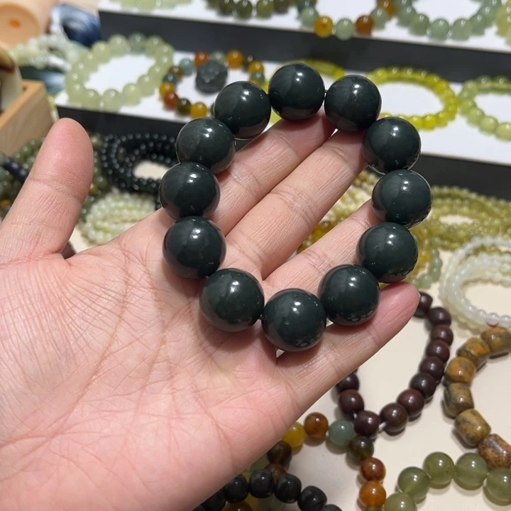 和田玉未镶嵌手链卡20