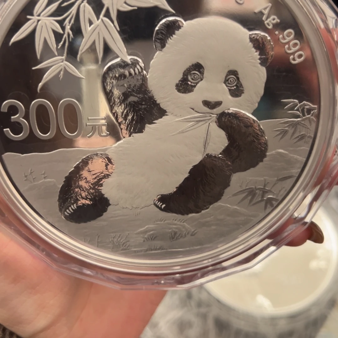 纯银2020公斤猫带证书盒子