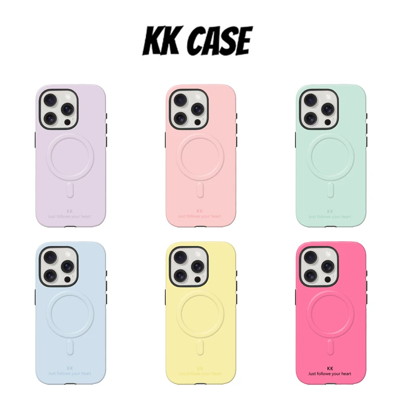 KK多色系韩国进口菲林二合一防摔手机壳适用苹果16PM15PM14PM13