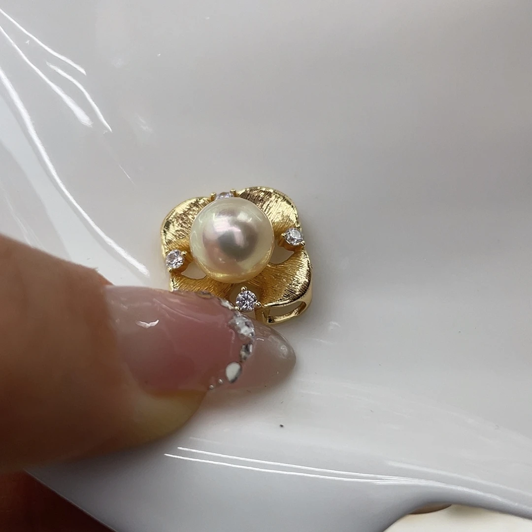 海水珍珠颈饰银S925镶嵌