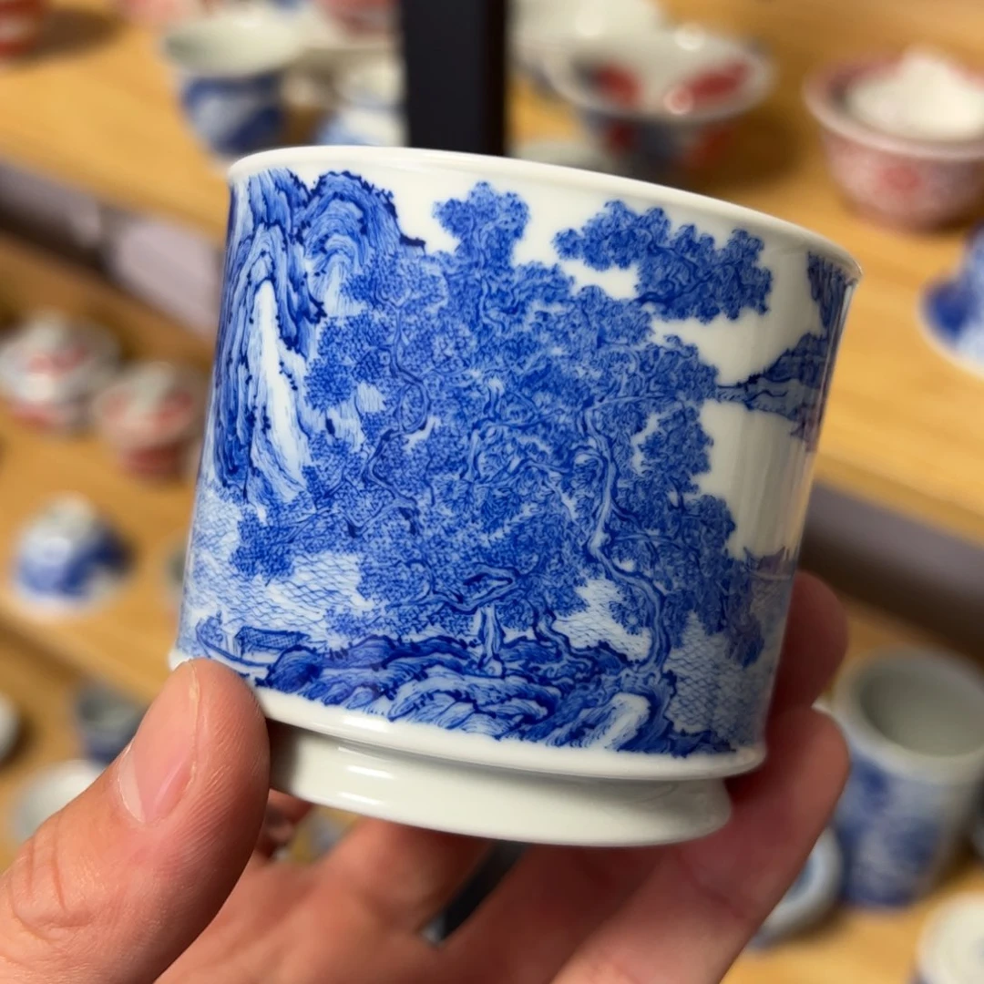 瓷片玺****瓷景德镇瓷器手工手绘