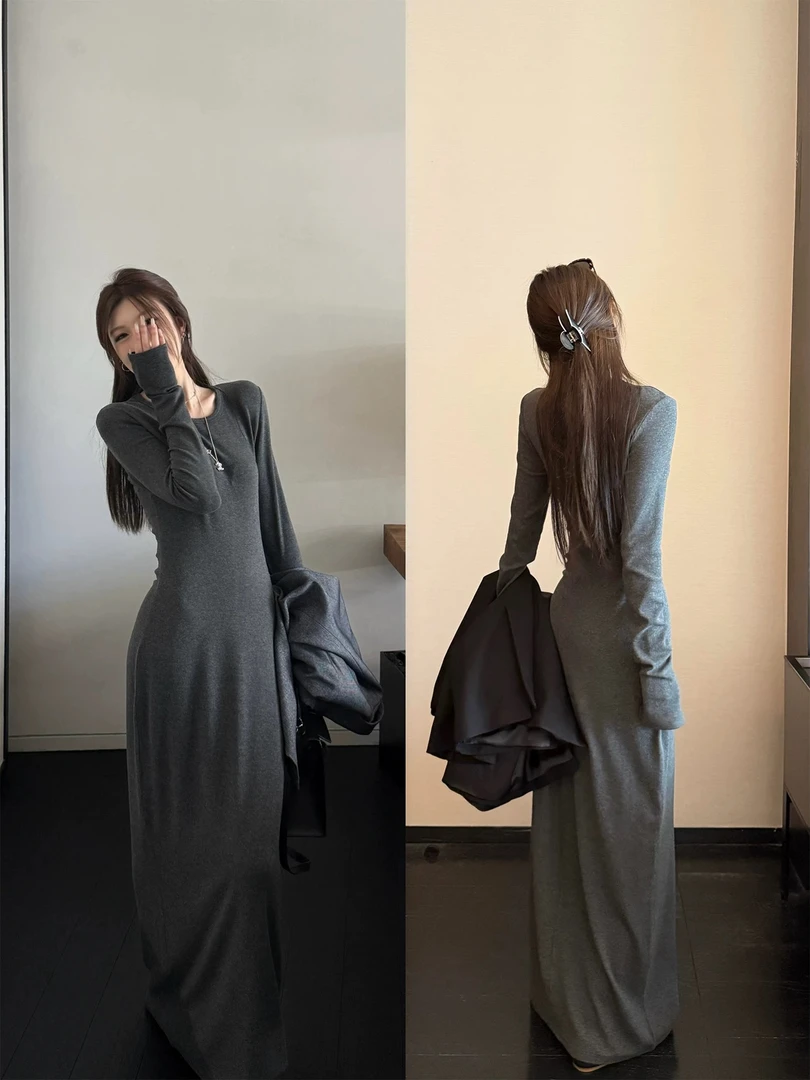 心机裙 自带曲线剪裁显瘦魔法连衣裙 6665#