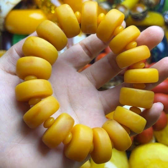 未镶嵌琥珀手链蜜蜡