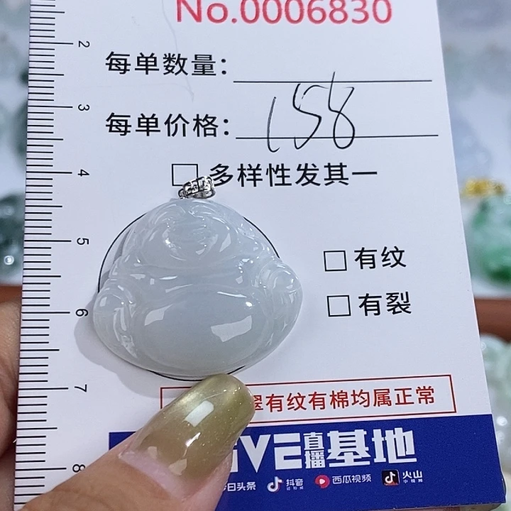 翡翠未镶嵌颈饰6830