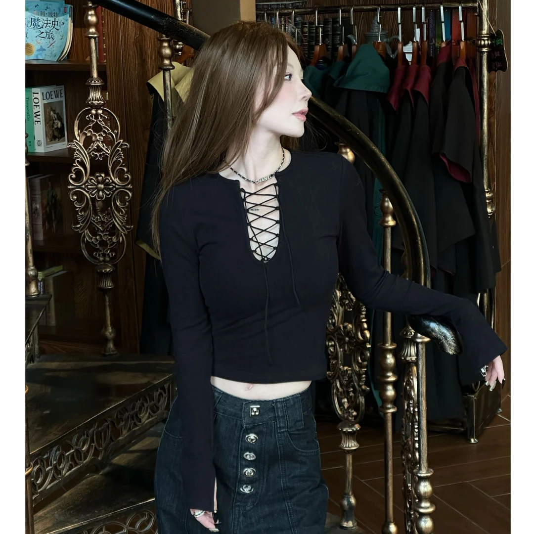 【可可推荐】【首尔斯托】秋冬新款设计感镂空设计高弹力毛针织衫S247