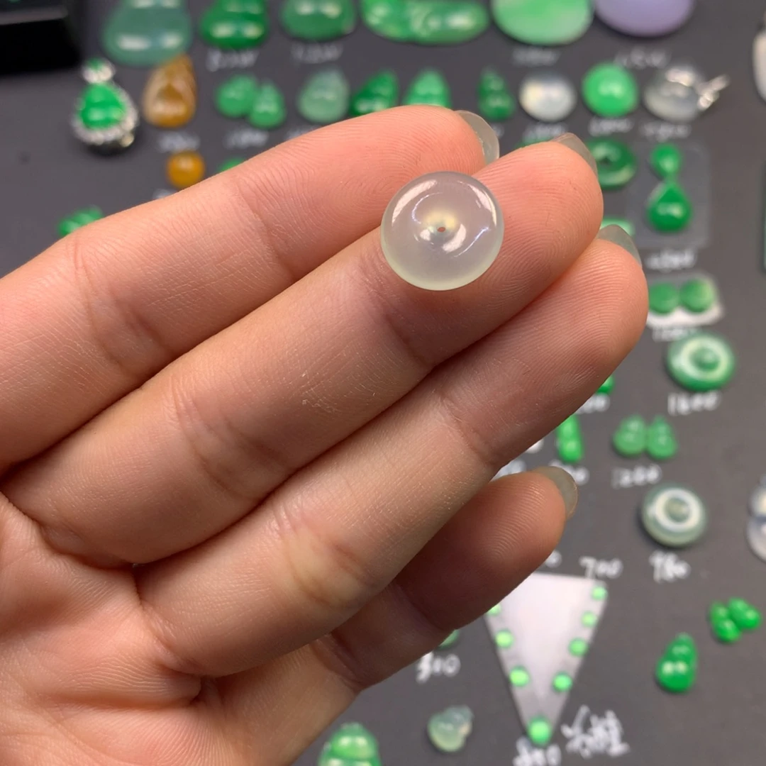 翡翠未镶嵌颈饰裸石平安扣