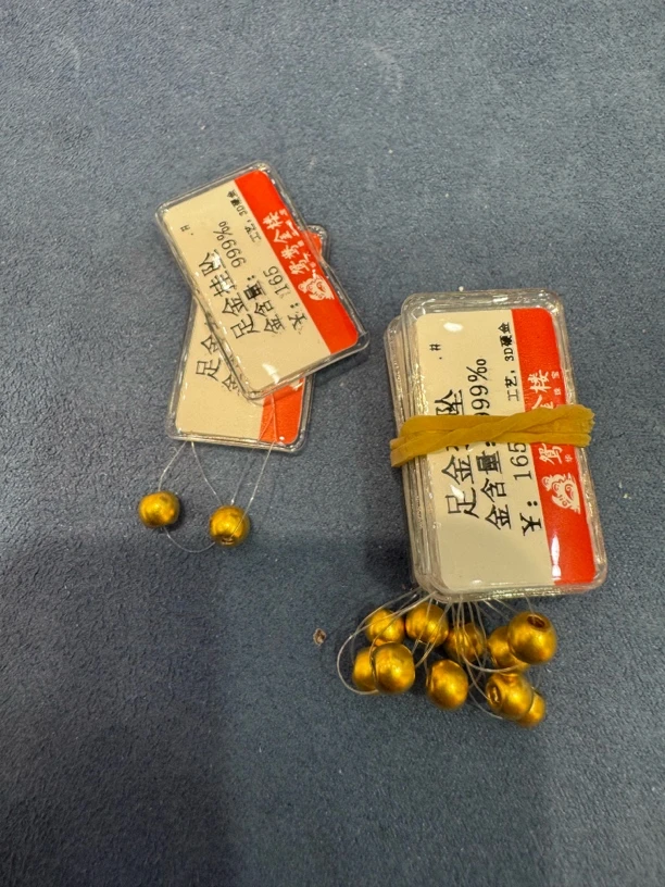 【ls】时尚足金999  卡5古法12个