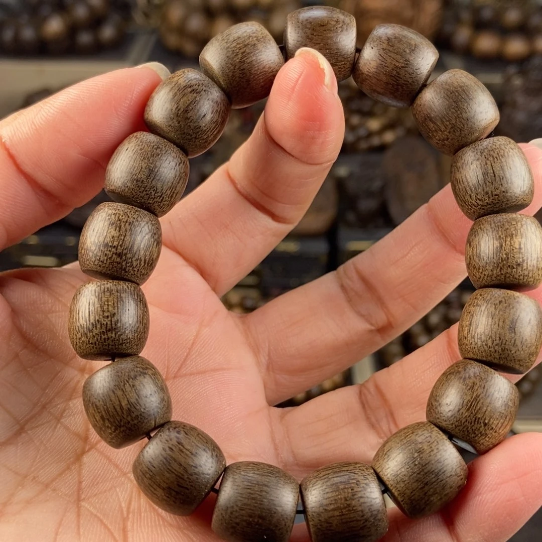 沉香手串酒***蝶越南芽庄白棋楠