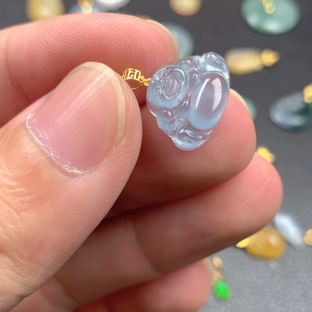 【闪购商品】颈饰18K金镶嵌翡翠翡翠