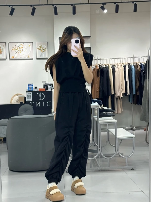 DINT 韩国女装 休闲运动套装 内里拉棉