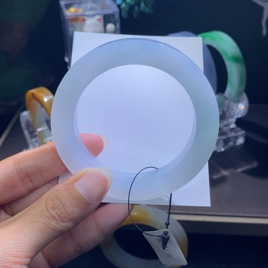 未镶嵌翡翠手镯定制翡翠圈*