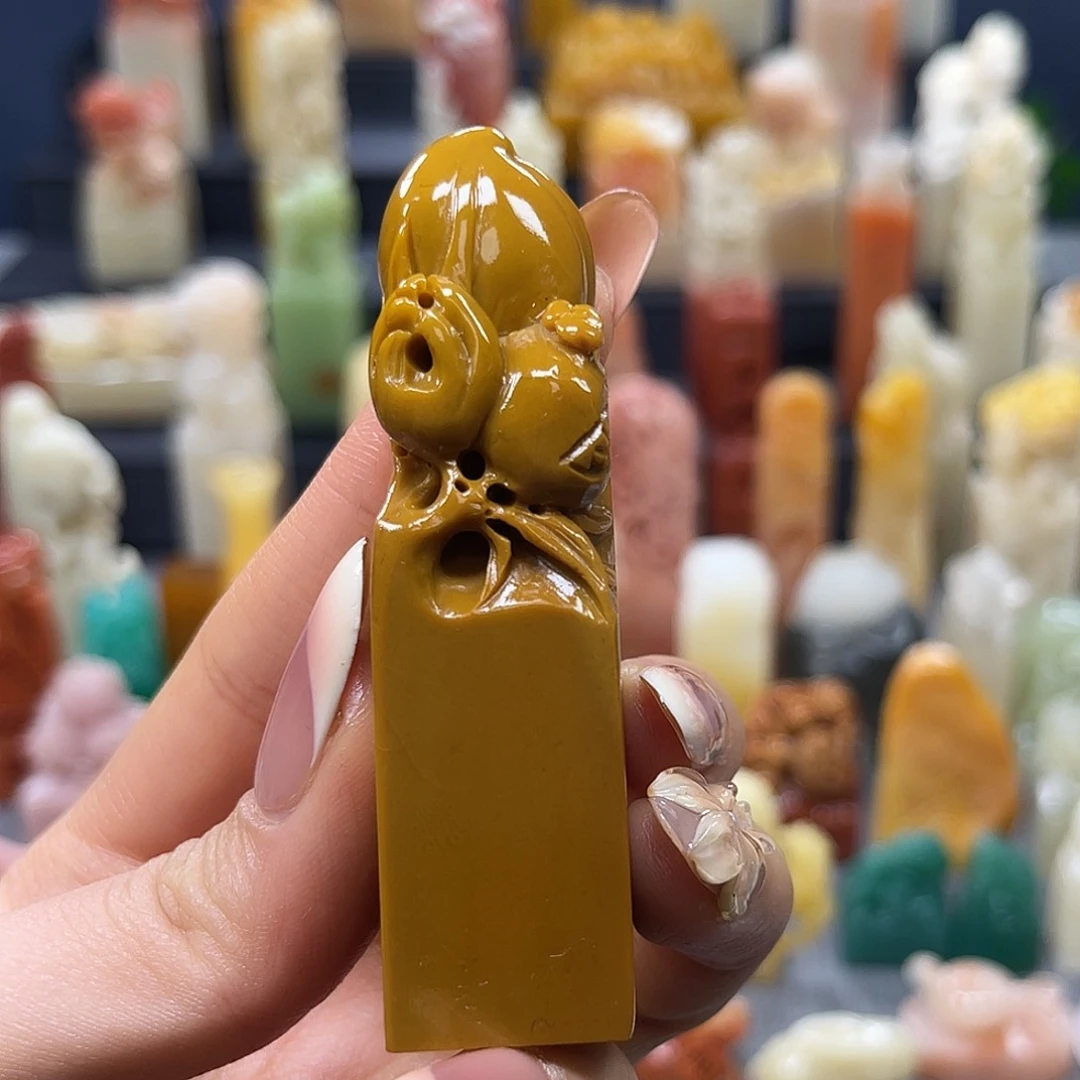 巴林石印石包邮包刻3935微瑕