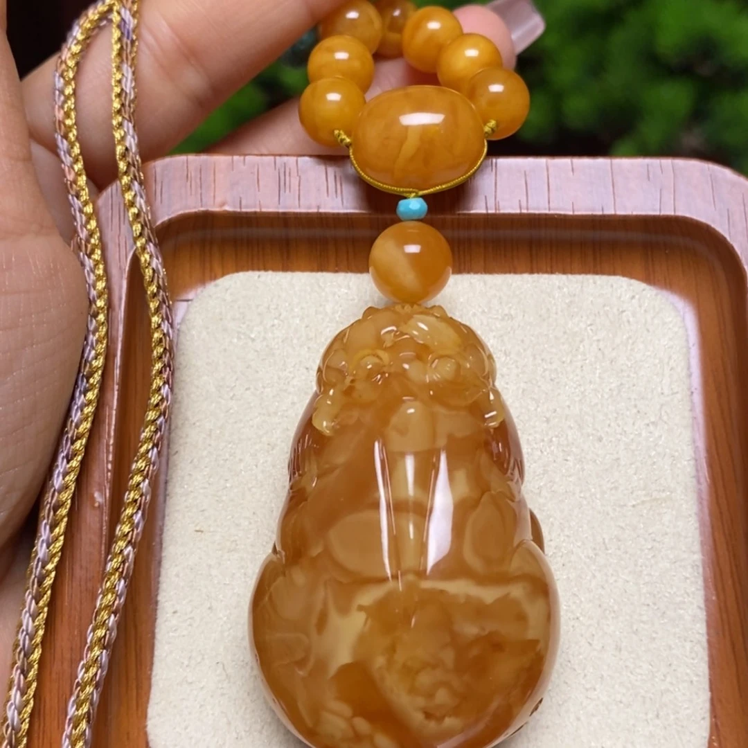 【闪购商品】蜜蜡颈饰未镶嵌项链