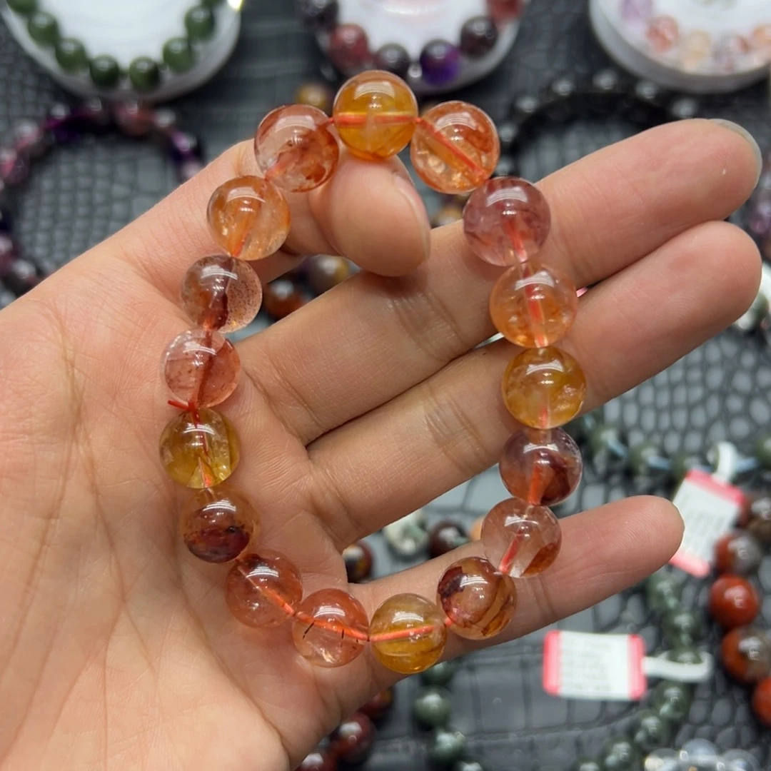 水晶手链未镶嵌好看