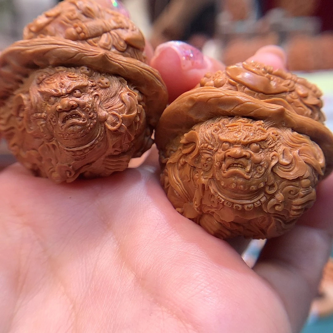 文玩核桃把件-大黑天