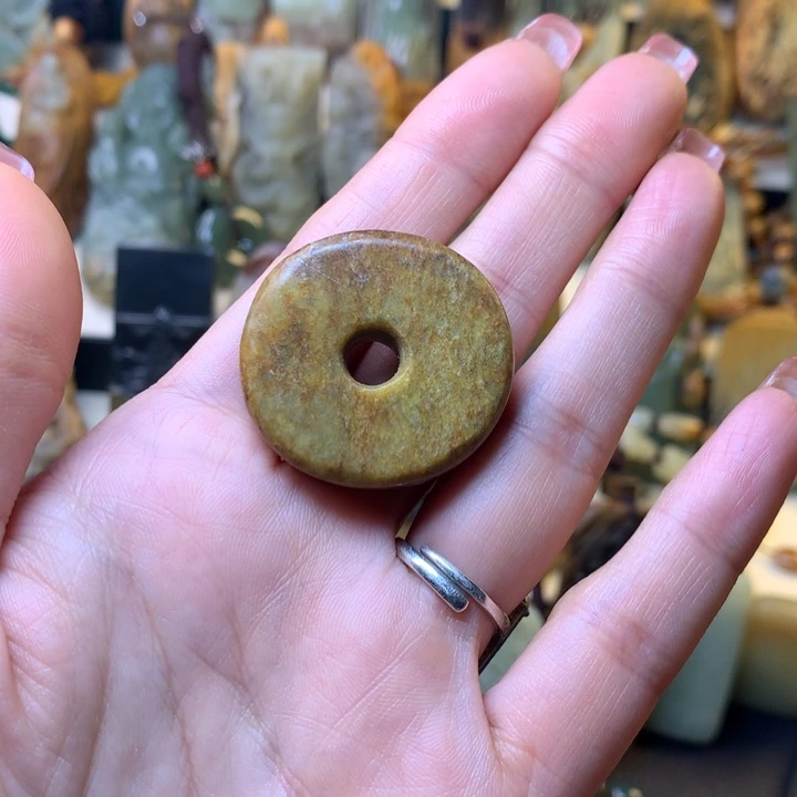 岫岩河磨玉（透闪石质玉）手链未镶嵌林*