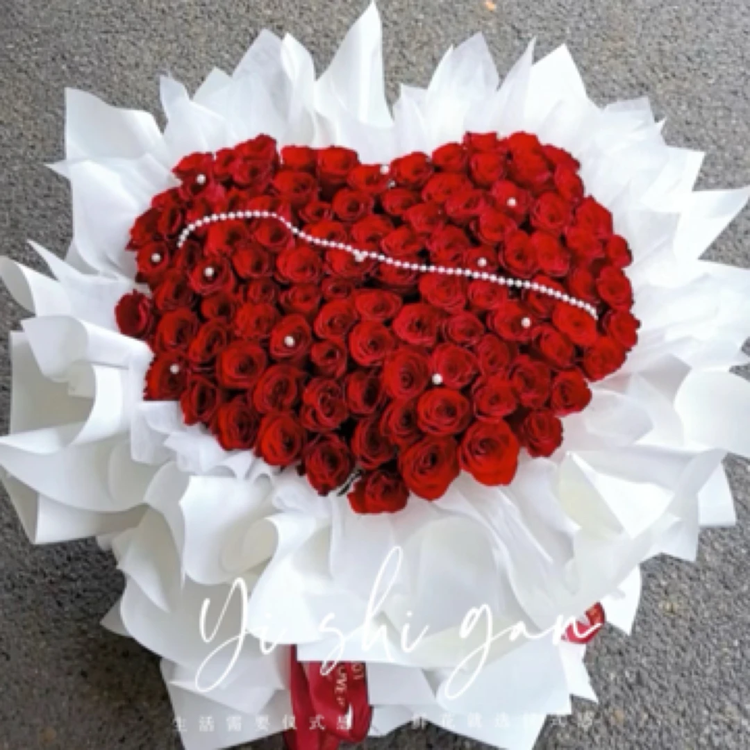 99朵心型红玫瑰 送爱人表白求婚订婚花