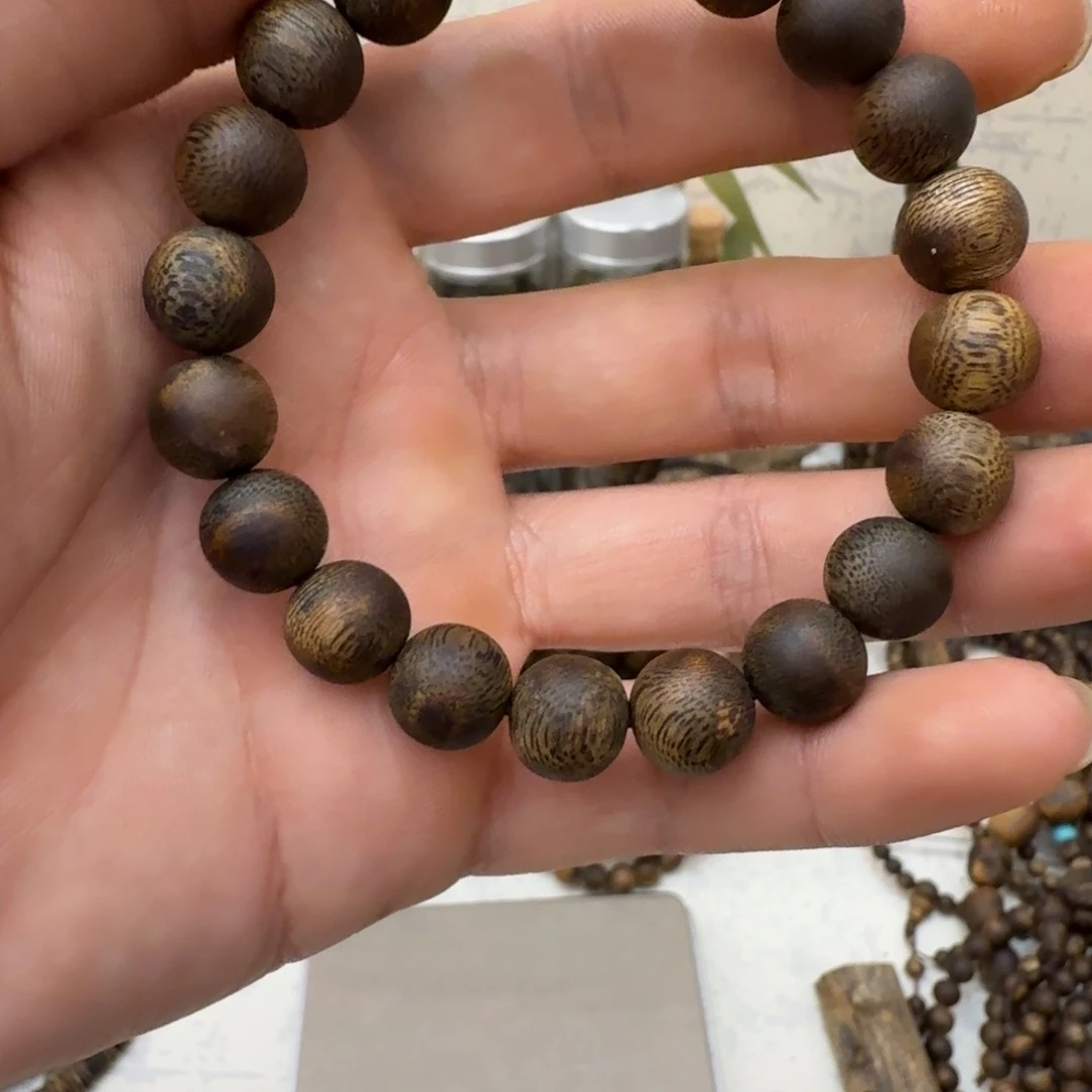 沉香碎屑沉香1.0圆珠10克➕