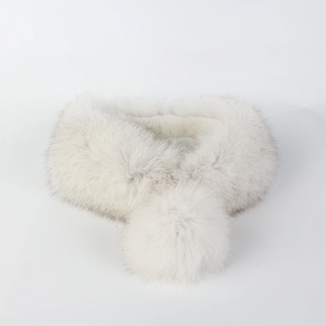 匠人乔服饰【狐狸毛围脖】韩版围巾女秋冬百搭短款毛毛围脖气质